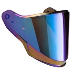 摩托車護目鏡鏡片，炫彩防眩光紫外線防護，防刮耐磨輕量化設計，提升騎乘體驗, 炫彩, 1個