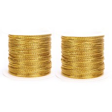드림팩토리 빛나는 반짝이끈 포장끈, 2개, 골드