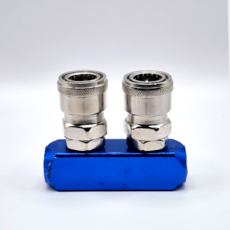 한일 매니폴드 2구 콤프레샤 에어연결 분배구 SML-2, 1개