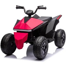 사이버쿼드 전동 ATV 더트 사륜 오토바이 미니카, 한 사이즈, 1. 12V7 배터리 듀얼 550 모터 빨간색