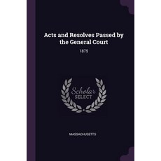 (영문도서) Acts and Resolves Passed by the General Court: 1875 Paperback, Palala Press, English, 9781378889459