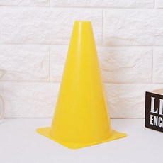 칼라콘 23cm 옐로우 트레이닝 라바콘 체육대회 용품, 1개