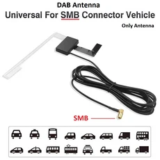 MEKEDE 듀얼 안테나 DAB + 수신기 유럽 안드로이드 네비게이션 GPS 자동차 라디오 USB Type-C Mcx 인터페이, 02 SMB Connector