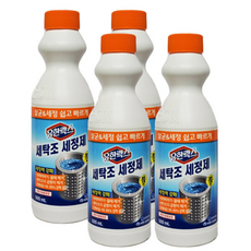 유한락스 세탁조 세정제, 4개, 500ml