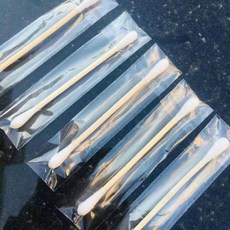 獨立包裝棉籤，適用於卸妝採耳與個人清潔, 1個, 【1支裝竹棒棉籤1000袋】
