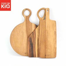 담아보리 아카시아 플레이팅 도마 손잡이도마 아카시아플레이팅, 사각