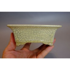 小樹安每 日本盆缽 加藤里美 白貫入釉長方鉢 14cm 日式餐盤 沙拉碗 輕食碗, 1個