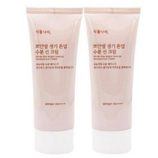 식물나라 산소수 생기 수분 톤업 선크림 100ml SPF50+ PA++++ [클렌징폼 샘플증정], 200ml, 1개