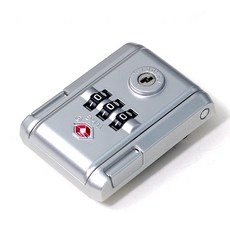 트립앤라인 THCR001 알루미늄프레임 호환 Travel Sentry TSA 잠금장치 007, 1개, 실버무광