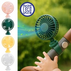 에아노 강력고정 휴대용 유모차 선풍기, 그린, 1개