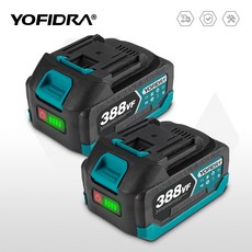 388VF 대용량 리튬 배터리 18V 전동공구 배터리, 1세트