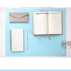 드리오샵 윈스타 A2 반투명블루 컷팅판 아이책상매트