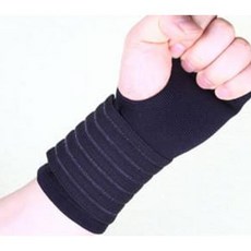 국산 러닝 헬스 스포츠 운동 압박 팔목 손목 보호대 밴드 아대 반장갑 블랙 1P