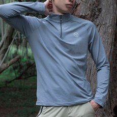 【登山中層立領衣】拉鏈式透氣登山衣-長袖 男女款