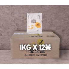 고고좋소 하늘꽃소금 1kg 고운소금 식당용 업소용 요리용, 12개