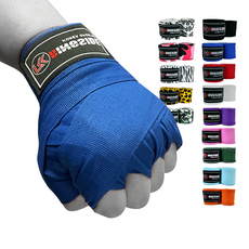 링사이드코리아 마이스터 복싱핸드랩 반신축 멕시코 스타일 권투 스트랩 주니어 이너 붕대 1쌍, 파랑, 5m