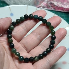 晶寶水晶 水草瑪瑙圓珠手鍊 手環手珠 3mm 4mm 6mm