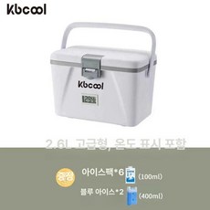 시노 아이스박스 백 보냉 식품 보냉박스 보냉백, 1일용 2.6L 2개 6개 150ml A, 1개, 1개입