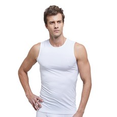 GearX 男士常規夏季無袖圓領酷打底上衣