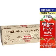 일본 이토엔 충실야채 이상적인 토마토 주스 200ml x 30개 종이팩