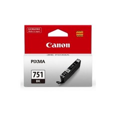 CANON 原廠墨水匣 PGI-750BK CLI-751BK CLI-C/M/Y/GY, 1個, CLI-751BK 相片黑