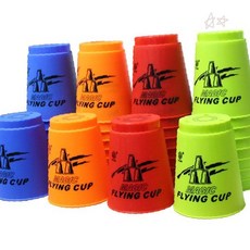 스피드 스택 컵 쌓기 12p 순발력 향상 놀이 집중력 훈련 교구 단체 행사 판촉, 1개, 빨강