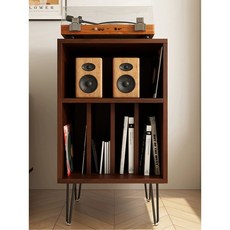 거치대 수납 LP수납장 엘피 정리 보관함 LP장식장, 히코리48x40x83(원목)