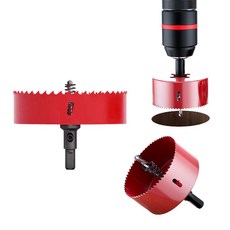 tinduo 다규격 목재 철판 플라스틱 바이메탈 홀쏘, 130mm