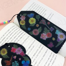 복지센터 독후활동 프로그램 압화스티커 봄꽃 모양 책갈피 만들기 인지교육 미술교육 중등