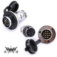 航空插座 F25 2P-12P 大洋, 1個, 11P