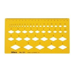 산키스 템플레이트 다각형 NO.121 마름모 -45931 ehd+247LX, 빠른배송