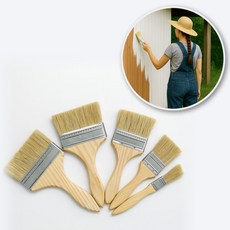 유성 페인트붓 4인치 막붓 평붓 도장용 브러쉬 DIY 작업 도배 겸용붓rio9+4eUx