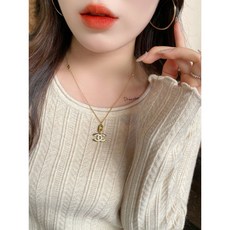 해피유통 여성 심플 데일리 패션 이너 니트 jhlyt