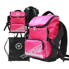 스피드스타 프로 아동용 인라인가방 + 보조가방, 1개, 핑크