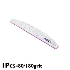 5/3/1Pcs 네일 파일 버퍼 80/100/150/180/240 샌드페이퍼 강한 두꺼운 샌딩 양면 하프 문 젤 매니큐어 매니, 11 1Pcs-H