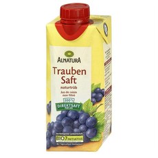 ALNATURA 그레이프 주스 330ml 4팩 Alnatura grape juice 330 ml, 1.4L