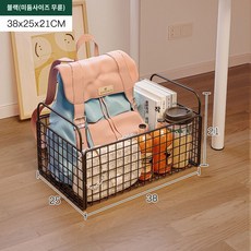 공간 책상 스탠드 책꽂이 북카트 디자인 바퀴 정리 철제 테이블 북유럽 인테리어, (심플)1단-블랙미듐❤착륙형, 일층