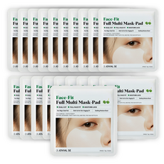 클라미에르 페이스핏 풀 멀티 마스크팩 찰싹 토너 패드 (3매입*20세트) / 시카 연꽃 PDRN 마스크팩 / 9cm 초대형 듀얼 반달커팅 부분팩 / 운동 여행용 토너패드, 20개, 3개입
