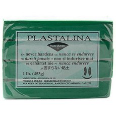 Van Aken Plastalina 모델링 클레이 (그린) - 0.5kg(1파운드) 바, Van Aken Plastalina 모델링 클레이 (그
