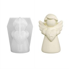 DIY 꽃 날개 실리콘 양초 금형 수제 아로마 석고 수지 장식 금형 비누 양초 만들기 용품, 01 F437, 1개