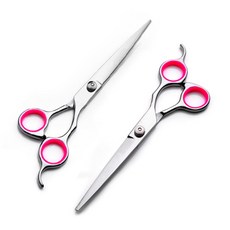 Open Run小狗美容剪刀彎曲剪刀梳子指甲剪組, 1-6寸鈍, 1個