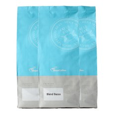 갓볶은메가커피 에스프레소 바쏘 3kg, 3개, 1kg, 홀빈(분쇄안함)