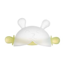 雪倫小舖 寶寶矽膠牙膠 安撫咬咬固齒器 防吃手設計(長牙期適用 嬰幼兒咬咬玩具), 半抓款-清新綠, 1個, F