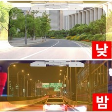 라워스 밤낮모드 눈부심방지 차량용 썬바이저 햇빛가리개, 화이트