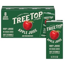 Tree Top Apple Juice Box 8 Count (Pack of 1), 사과