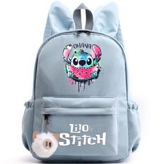 학생을위한 토끼 귀 십대 릴로 가방 Mochila 여성 소녀 여행 학교 배낭 캐주얼 소년 귀여운, 006