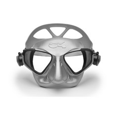 義大利 C4 Falcon Apnea 低容積面鏡 潛水面鏡 自由潛水面鏡, 銀色