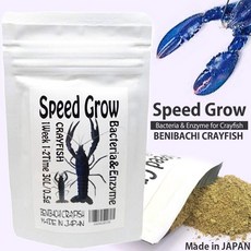 홍봉 스피드 그로우 / 수족관 어항 가재 소라게 갑각류 쉬림프 CRS 레드비 슈림프 박테리아 사료, 스트롱 그로우, 1개, 30g