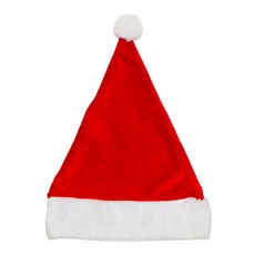산타 모자 성탄절모자 벨벳 소형 크리스마스 의상 어린이 유치원 학교 학원 성당 교회 파티 성탄 산타클로스 복장, 1개, 산타 모자 벨벳 소형 레드