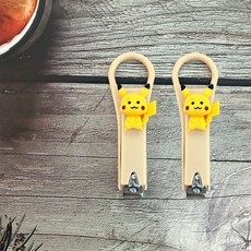 휴대용 포켓몬 손톱깎이, 2개, 피카츄